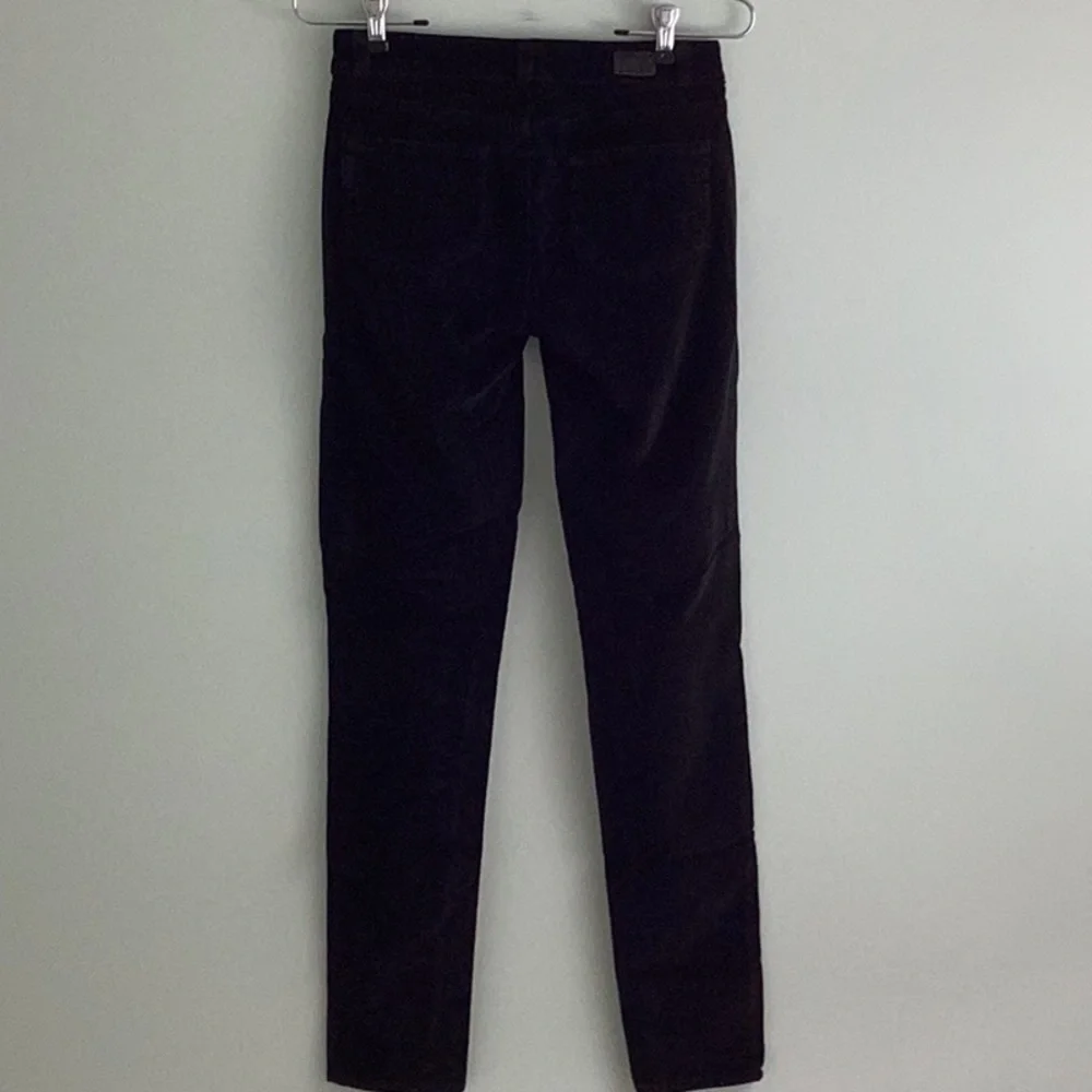 PAIGE Ultra Skinny Black Velvet Jeans - Picture 8 of 14